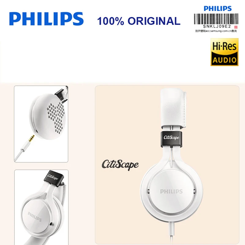Басовые наушники Philips SHL5705 с микрофоном Универсальные для мобильных компьютерных