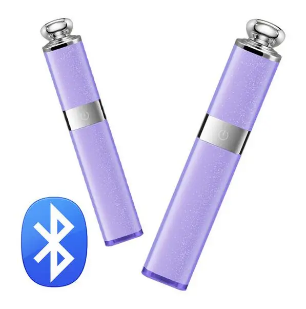 Фиолетовый Портативный Беспроводной Bluetooth пульт дистанционного спуска затвора Губная помада Дизайн селфи палка для iphone Samsung смартфонов Self-portrait артефакт - Цвет: Фиолетовый
