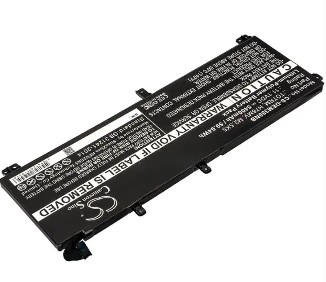 Аккумулятор Cameron Sino 5400 мАч для ноутбука DELL Precision M3800 XPS 15 9530 07D1WJ 0H76MY 245RR 7D1WJ |