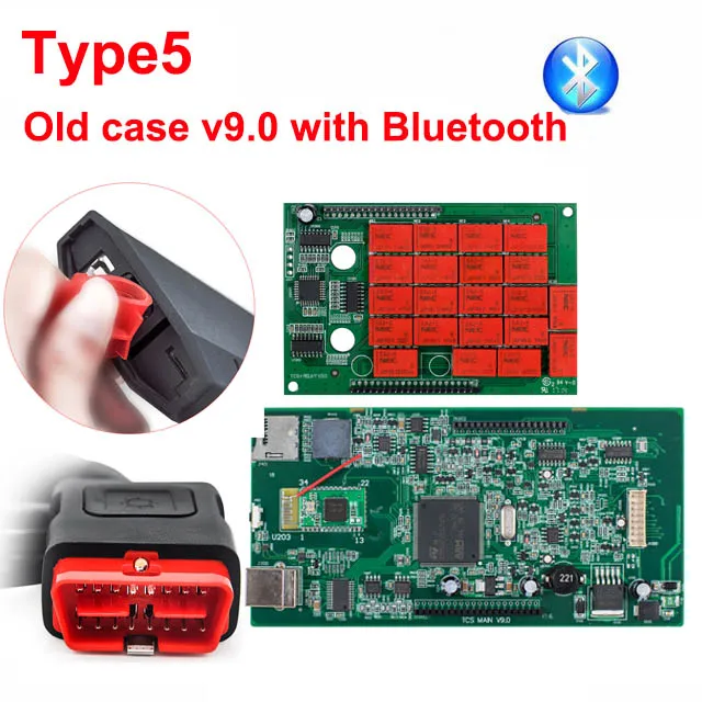 CDP TCS cdp pro plus Bluetooth. R3,00 keygen программное обеспечение OBDII считыватель кодов автомобилей грузовиков OBD 2 диагностический инструмент OBD2 сканер - Цвет: Original case 9.0 BT