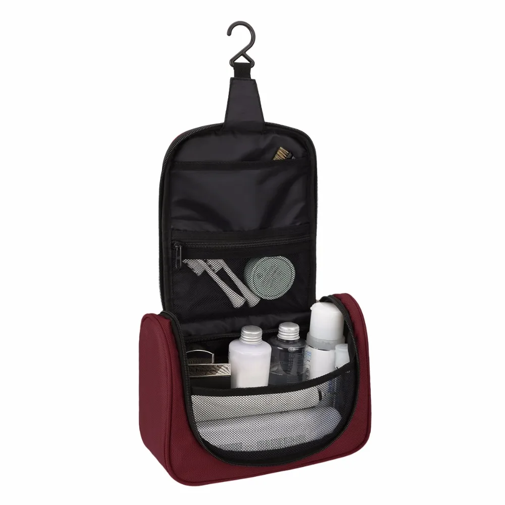 Waterproof Hanging Toiletry Bag - Travel Cosmetic Makeup for Women Shaving Kit Organizer Men |