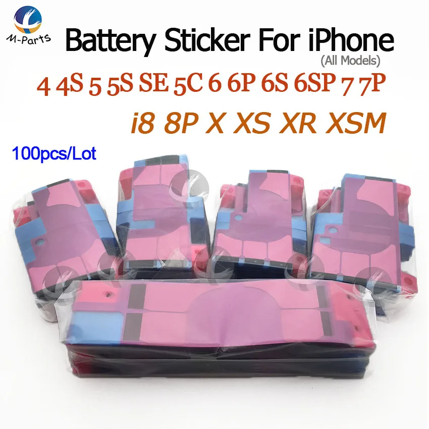 100 шт. антистатические клейкие ленты для iPhone 11 Pro Max XS XSM XR X 8 7 6 6S Plus 5S SE 5C 5 4|Наклейки