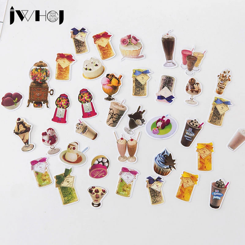 30 шт./пакет сладкие напитки бумажные наклейки миньонов для детей diy ручной работы