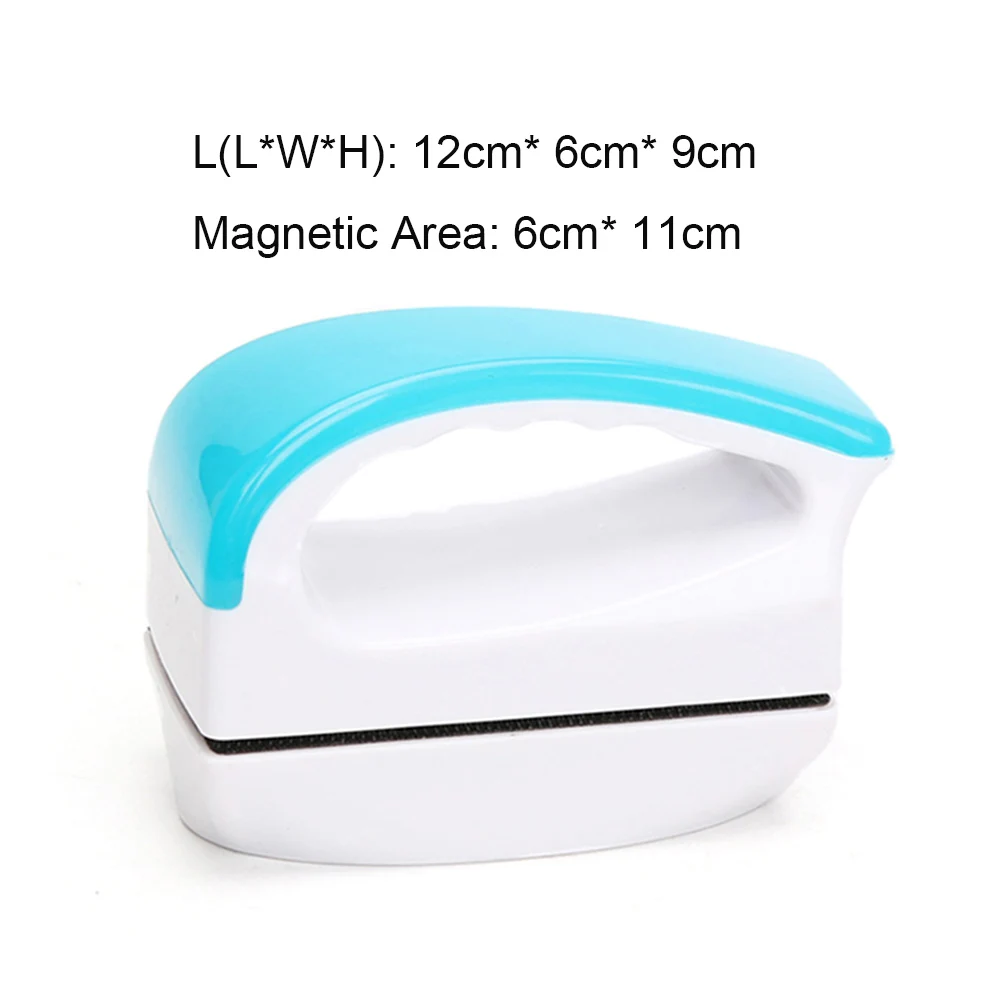 Light Blue-L Магнитная Щетка для аквариума, аксессуары для аквариума, Decoratio очиститель, плавающий чистый аквариумный аквариум, стеклянные инструменты для очистки AA0050 - Цвет: Light Blue-L