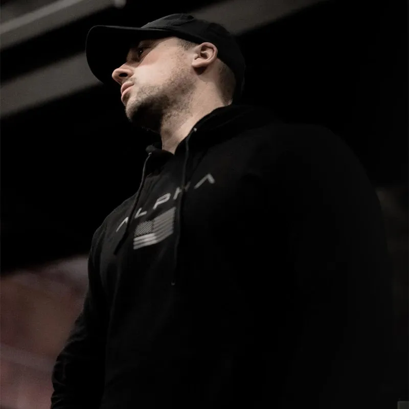 BIAOLUN ALPHA Flag Sweartshirt, Брендовые мужские толстовки с капюшоном, одноцветная Толстовка в стиле хип-хоп, уличная одежда, пуловер, мужской повседневный спортивный костюм, Masculino