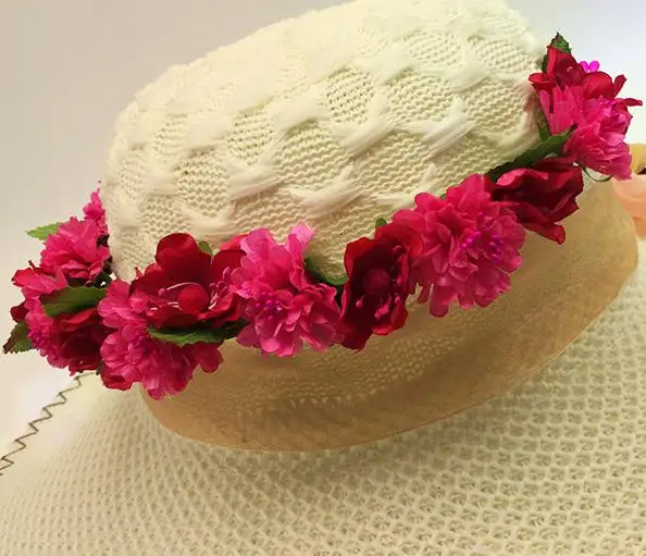 Корона венок из цветов и повязка на голову с цветами для Для женщин волос