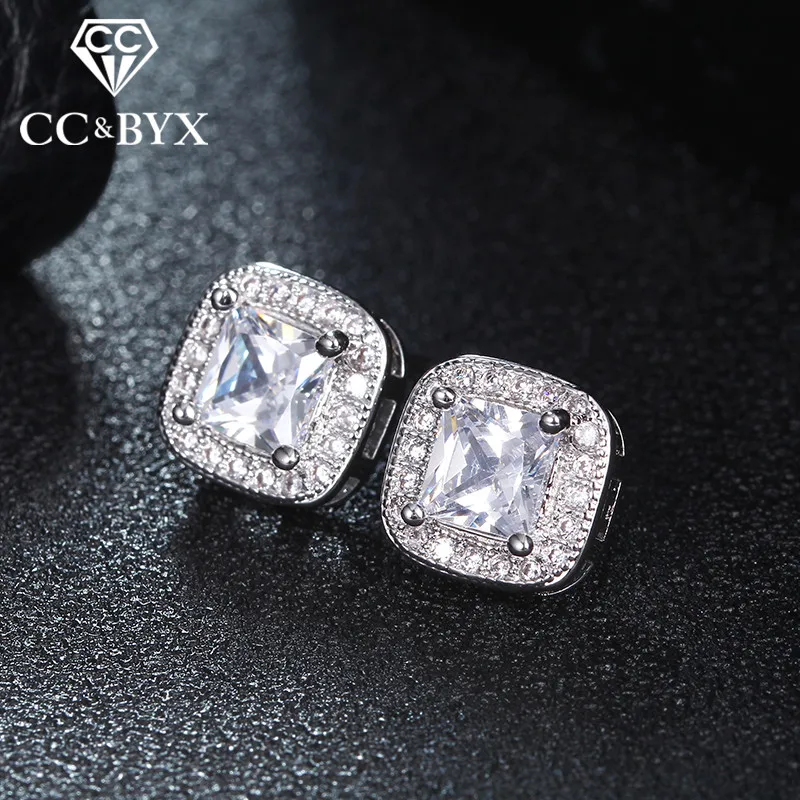 Женские винтажные серьги гвоздики с австрийским кристаллом|earrings for women white|earrings
