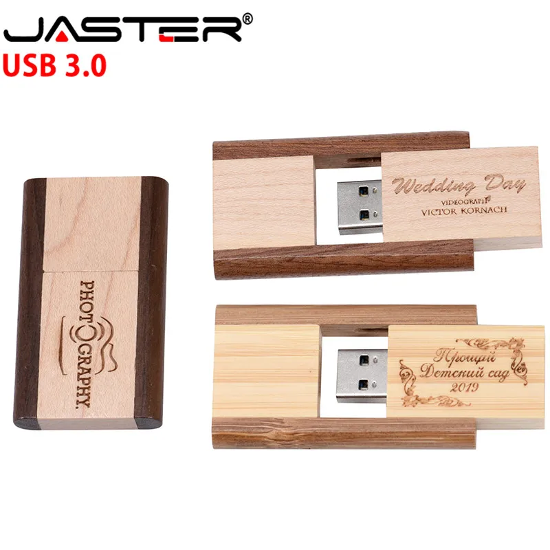 JASTER высокоскоростной деревянный логотип 32 ГБ 16 8 флеш-накопитель USB 3 0 карта