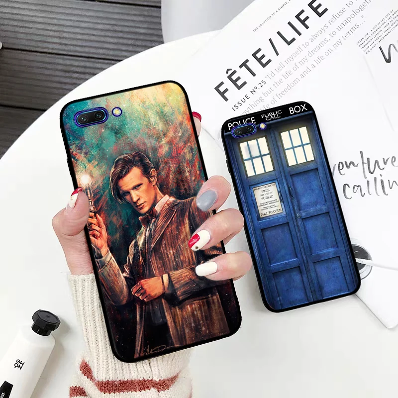 Силиконовый чехол Tardis Box Doctor Who для Huawei honor 6A 7A Pro 7X 8 Lite 8A 8X 8C 9 Note 10 View 20 20S 9X