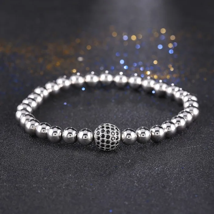 Новинка 2017 браслет унисекс из циркония очаровательные мужские браслеты микро