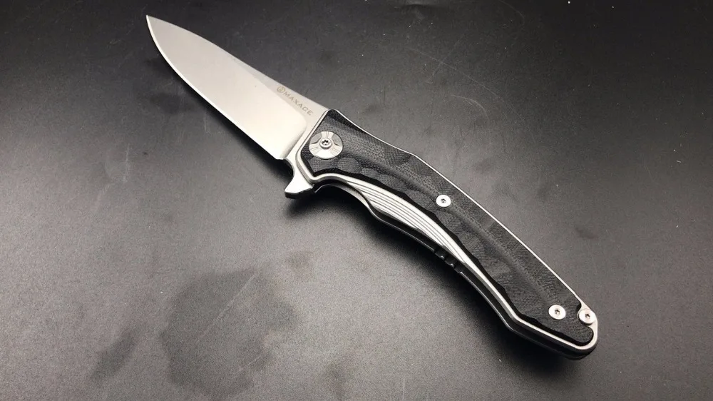 Черный Высококачественный Maxace Zealot нож 440C Лезвие MRBS Флиппер походный складной