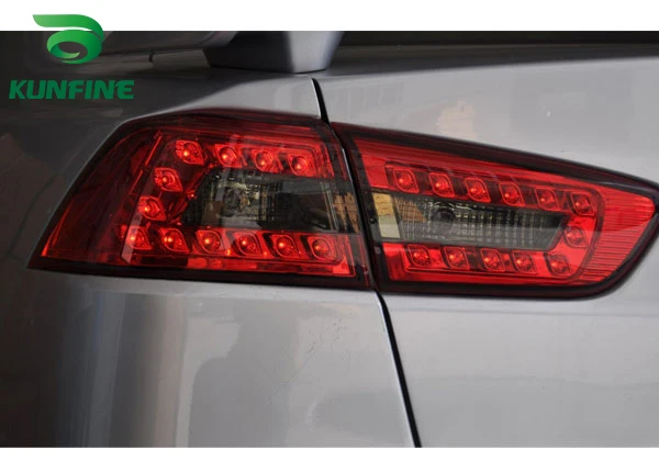 KUNFINE пара автомобиля фонарь в сборе для MITSUBSHI LANCER 2010-2016LED стоп с поворотом световой