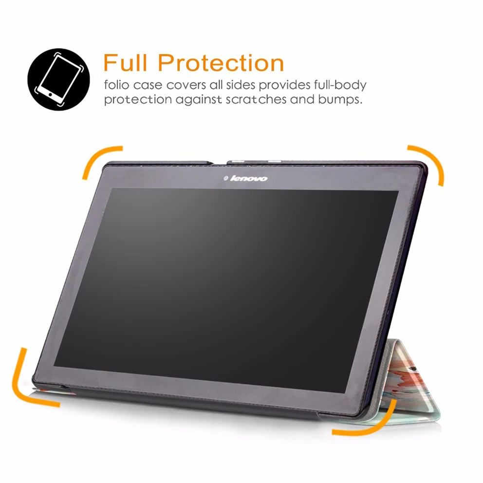 Тонкий кожаный смарт-чехол для lenovo Tab 10 TB-X103F Tab 2 A10-30 Tab2 A10-70 Tab3 10 Plus Tab 10 бизнес-Стенд чехол для планшета