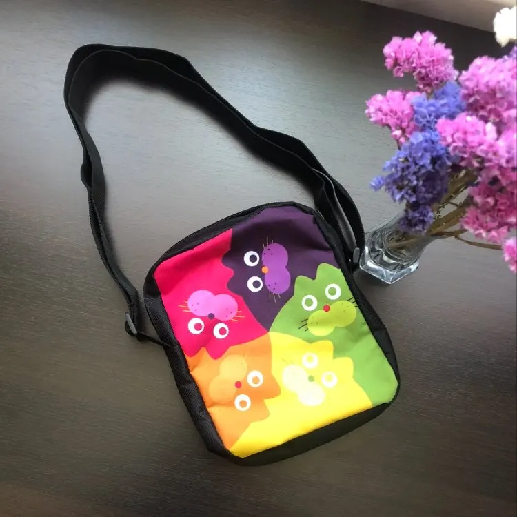 

FORUDESIGNS Messenger Bags For Boys Men Shoulder Bags Crossbody Bag Children Lovely Cat Printing Small Cross Body Bolsos Mujer