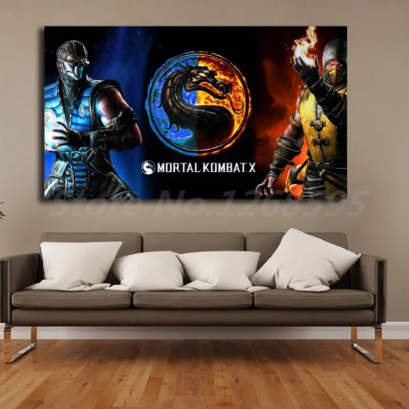 Обои Mortal Kombat Vs Scorpion HD настенные художественные плакаты на холсте принты картины