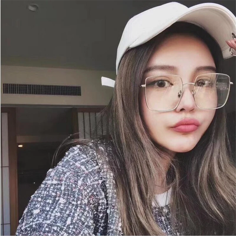 

Metal Square Nearsighted Glasses Women Men Retro Oversized Myopia Spectacles Prescription Eyeglasses 0 -0.5 -0.75 To -4.0