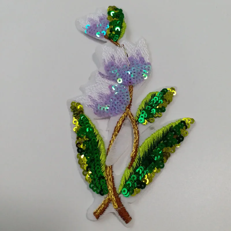 1 пара блестки цветок орхидеи патчи для одежды|flower patch|patches for clothingflower patches clothing |