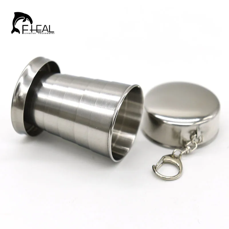 FHEAL складной Кофе чашки 75/140/240 мл Нержавеющая сталь путешествия складная чашка