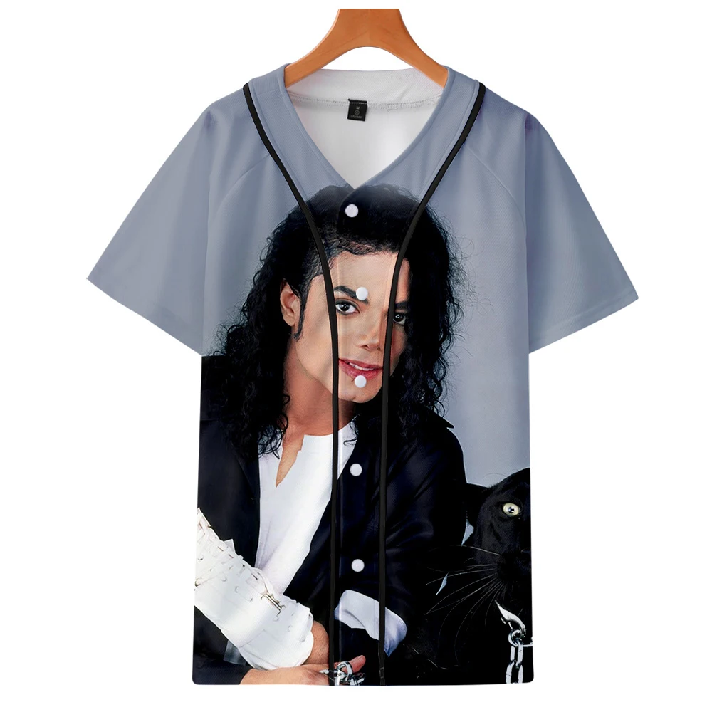 Майкл Джозеф Джексон 3D печать Бейсбольная Футболка Повседневная Популярная