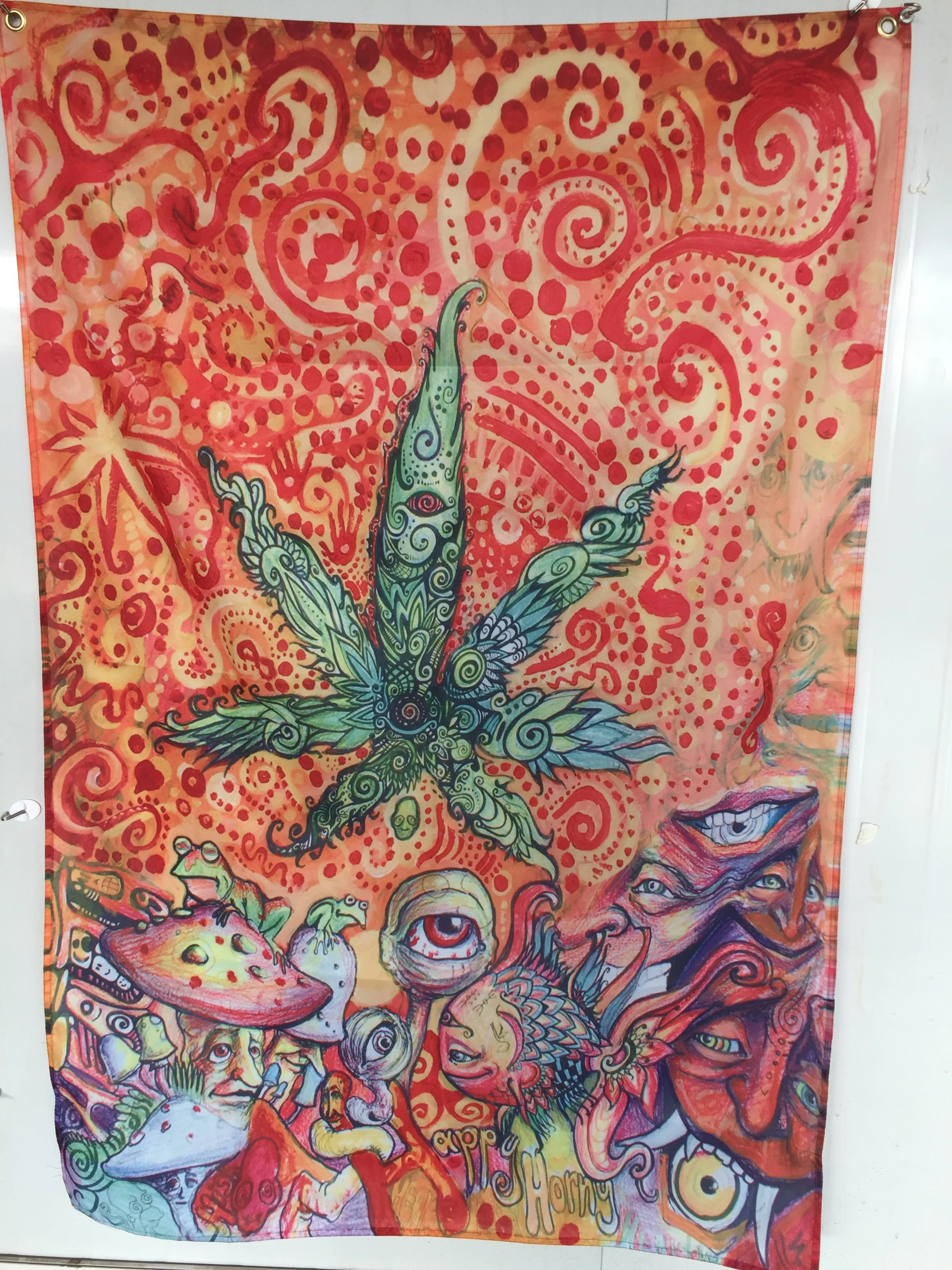 Rasta Регги trippy grafiti огромный Бар Висячие тканевые флаги 3x5ft
