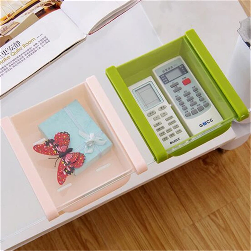 

1Pcs Creative Storage Boxes Plastic Refrigerator Storage Rack Fridge Freezer Shelf Holder Pull-out Drawer Organiser Space Saver