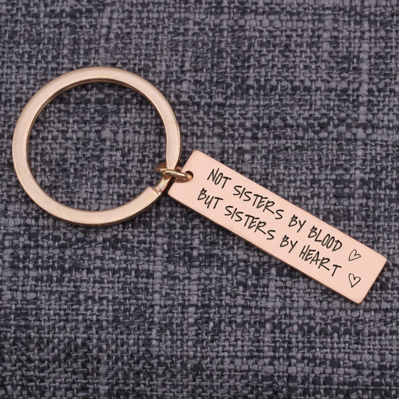 Брелок не сестры по крови а сердцу подвеска аксессуары сумка шарм лучший подарок