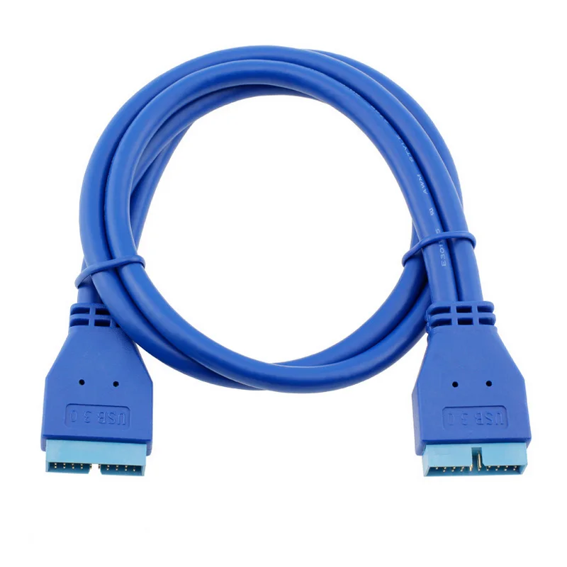 ULT-BEST 50 см USB 3.0 20pin материнская плата 20 pin штырь-штырь м/м разъем адаптера кабеля
