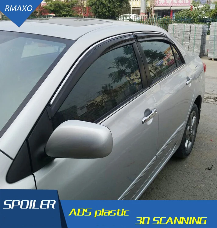 Пластиковый защитный козырек от солнца и дождя для TOYOTA Corolla 4 шт./компл. 2007