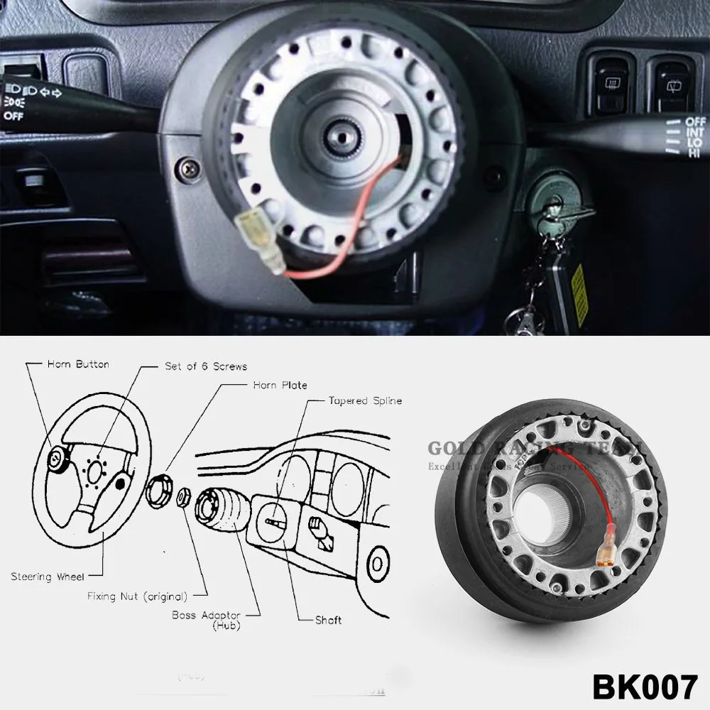 GRT рулевого колеса ступицы адаптер подходит для Volkswagen VW Golf MK3 HUB GOLF3 BK007|steering wheel boss