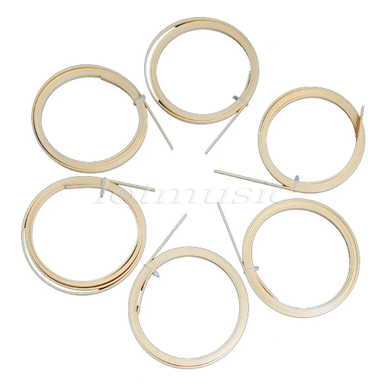 

Lot 6pcs ABS Cream Guitar Binding Inlay 1650 x 10 x 2mm Guitar Parts