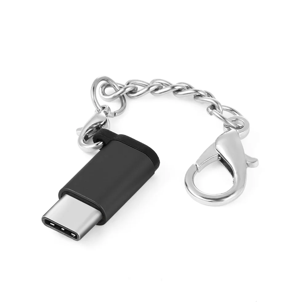 1 шт. кабель для ключей USB Type C адаптер OTG Micro Женский Мужской конвертер iPhone
