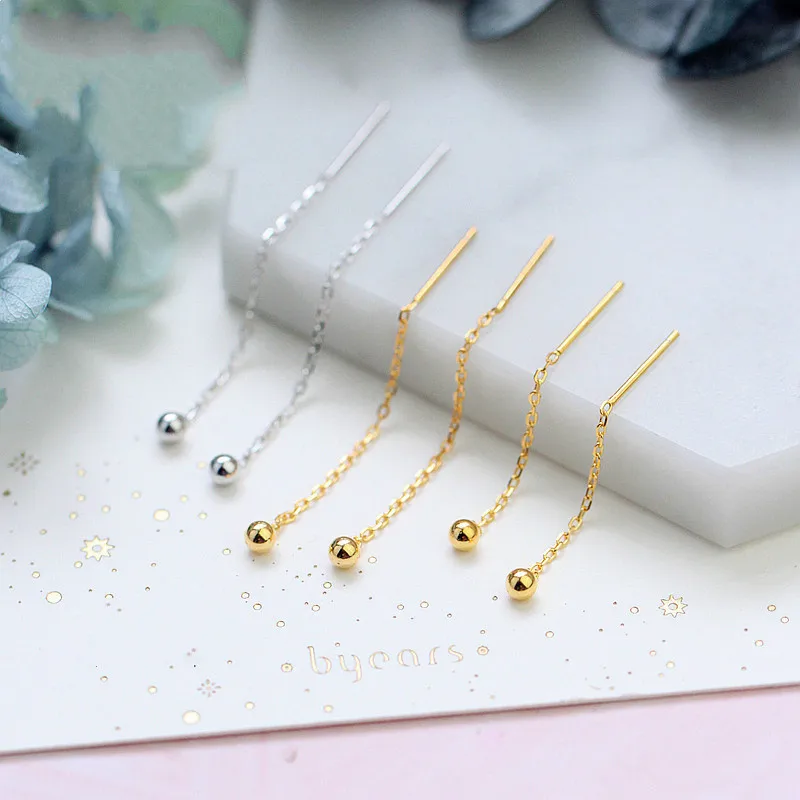 Женские длинные висячие серьги Flyleaf из 100% стерлингового серебра 925 пробы с