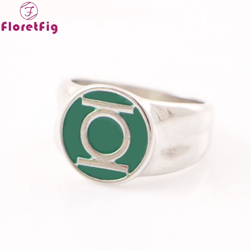 Dc Comics кольцо зеленого фонарика серебряное для мужчин копия украшений фильмов