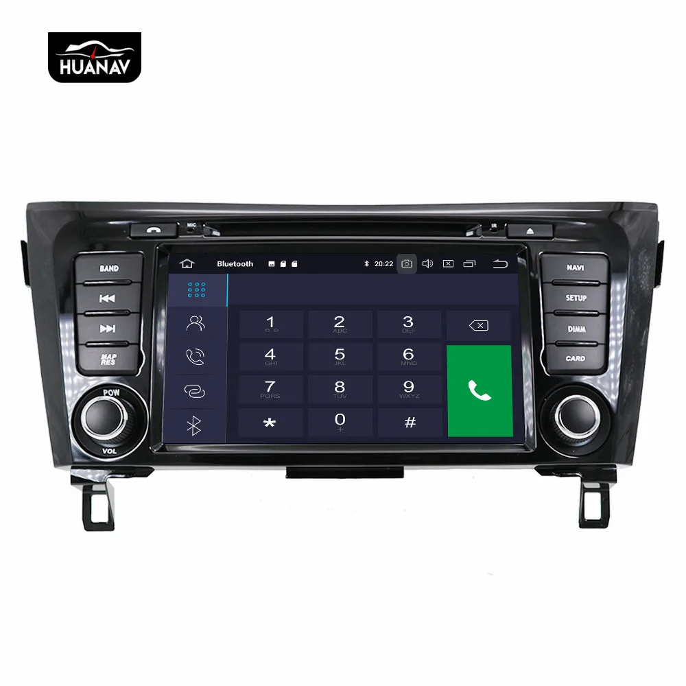 Автомобильный DVD-плеер DSP Android 9 для Nissan Qashqai Dualis Rouge 2013 Автомобильная GPS-навигация