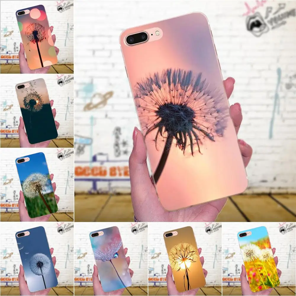 Красивые цветы цветочный Одуванчик для Galaxy A3 A5 A7 On5 On7 2015 2016 2017 Grand Alpha G850 Core2 Prime S2