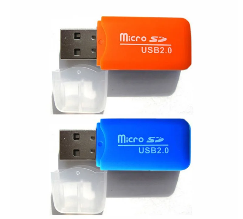 Портативный Красочный высокоскоростной USB 2 0 Micro SD T flash TF кардридер адаптер для