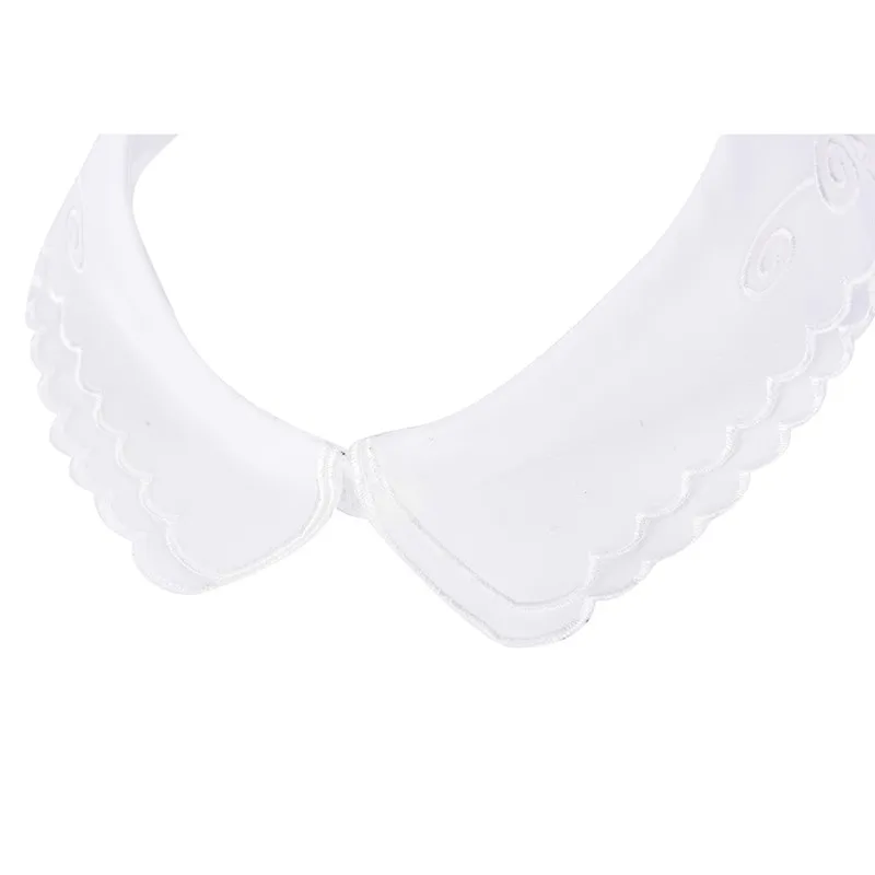 Lace Beaded Flower Necklace Choker All-Match Detachable Lapel False Collar Shirt Fake White Women Necklaces |