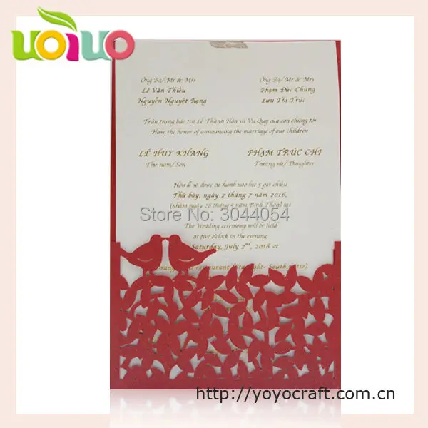 Кармашек для приглашений на свадьбу с лазерной гравировкой Love bird дешевые