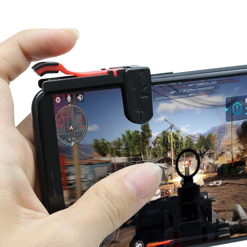 PUBG мобильный игровой контроллер триггер для IPhone Android IOS геймпад Aim Кнопка L1R1