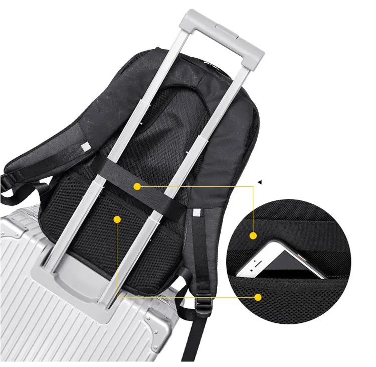 Рюкзак с защитой от кражи,, мужской, USB, черный, 15 дюймов, для ноутбука, модный, для путешествий, школьные сумки, Прямая поставка, новая многофункциональная сумка для компьютера