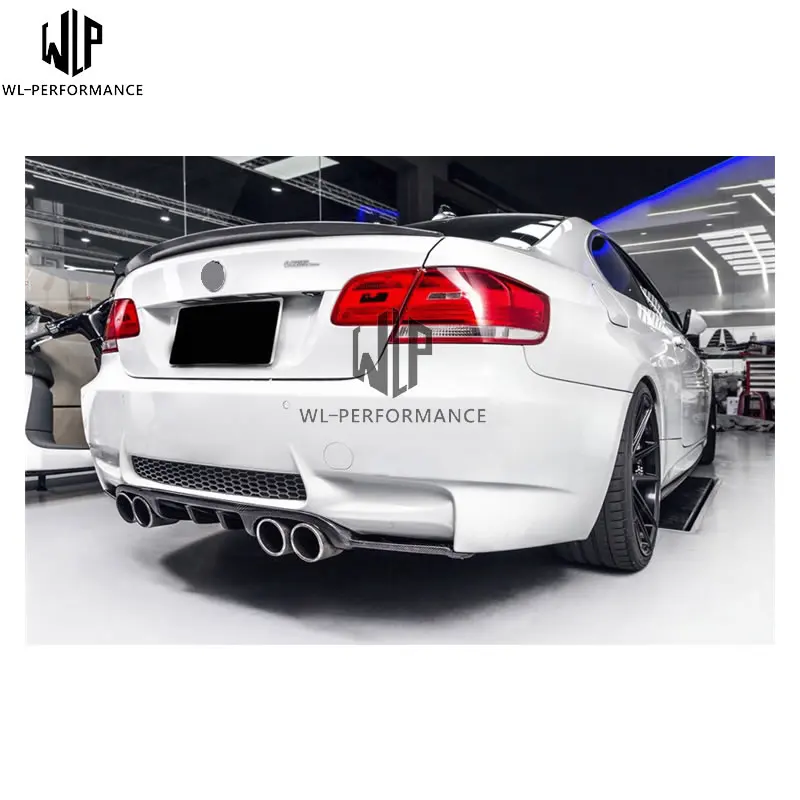 Для BMW автостайлинг 3 серии E92 refit M3 задняя губа из углеродного волокна задний