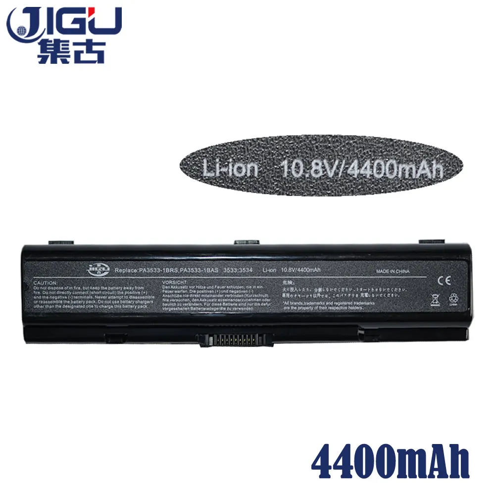 JIGU 6Cells Laptop Battery PA3534U-1BAS PA3534U-1BRS PA3682U-1BRS PA3727U-1BRS PABAS098 PABAS174 For Toshiba Equium A200