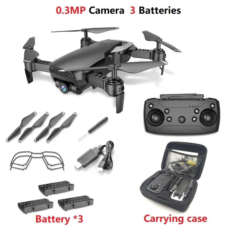 0.3MP Black 3B CB M69 FPV Радиоуправляемый Дрон с разрешением 720 P Камера HD широкоугольный WiFi Mini Дрон Quadcopter Вертолет складной Квадрокоптер один ключ возврата дроны - Цвет: 0.3MP Black 3B CB