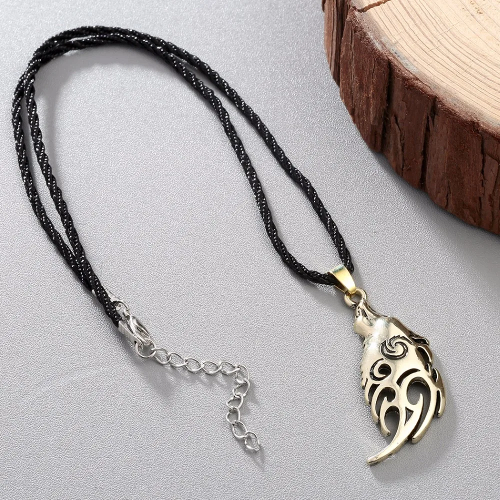 Kinitial Ретро амулет викингов кулон ожерелье Норс животное голова волка