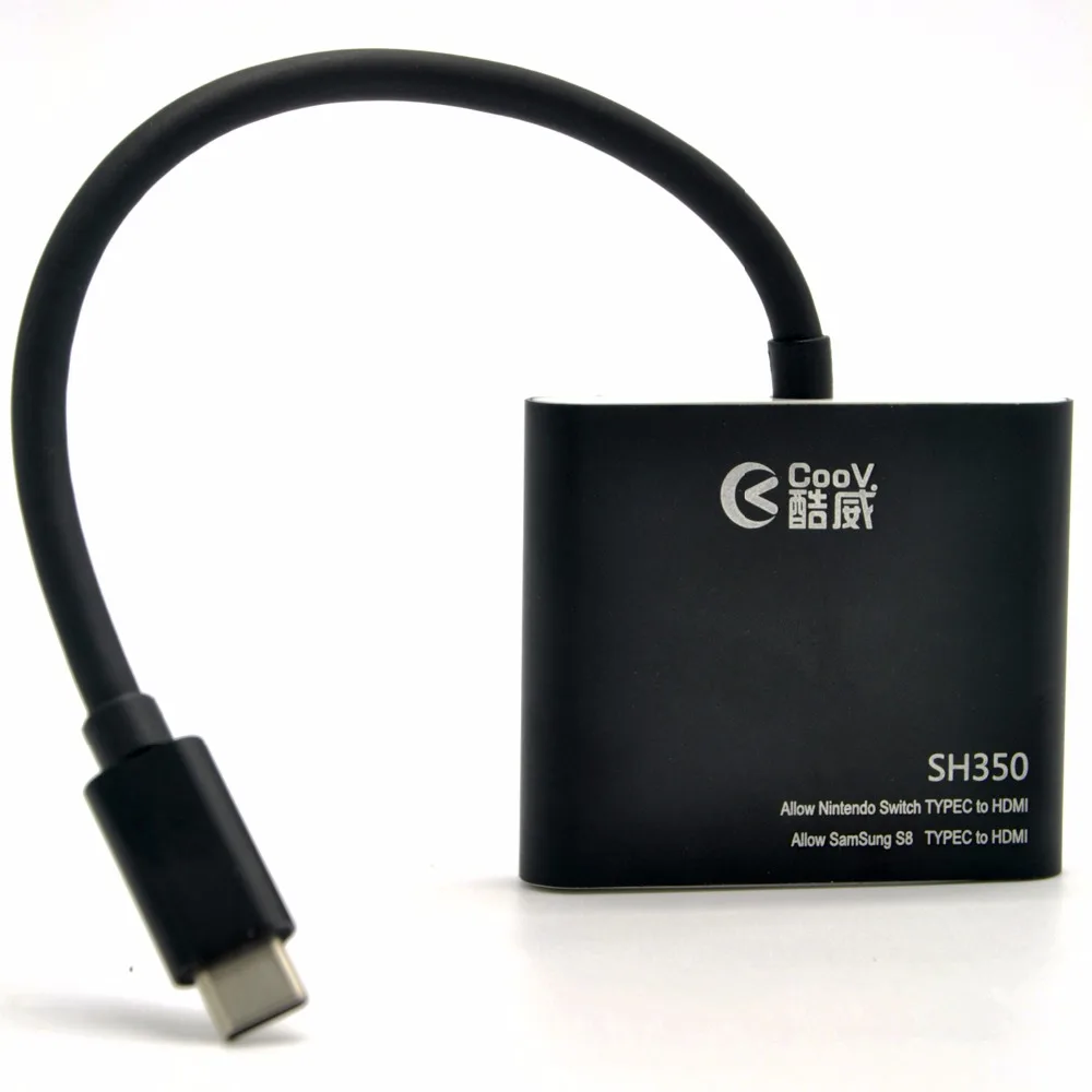 Для coov SH350 Портативный док Тип-C к HDMI адаптер HUB USB-C конвертер 4 К HD передачи кабель