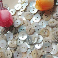 100 pcslot 10mm fashion natural white mother of pearl shell button with 2 holes shirt button sewing scrapbooking