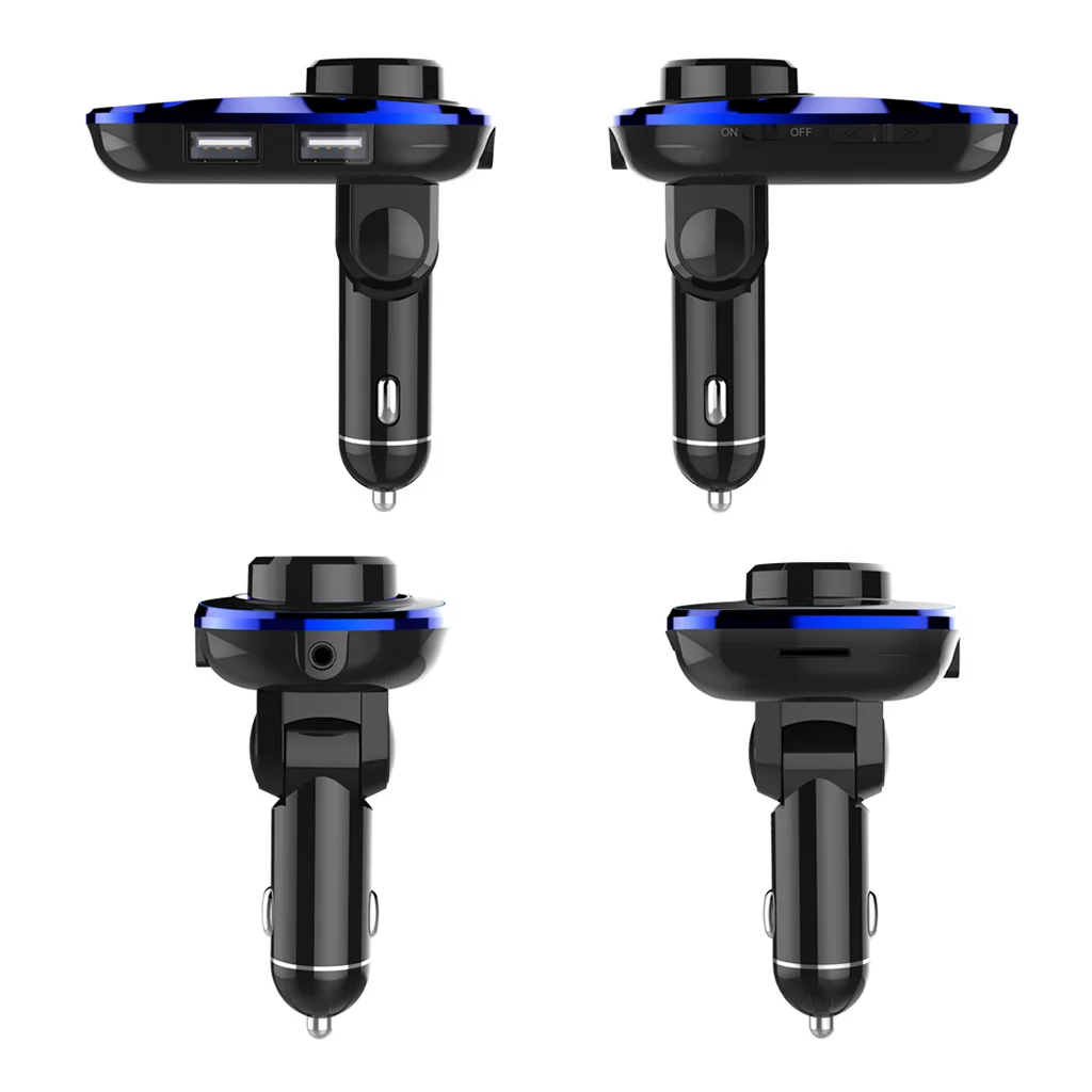 Универсальный автомобильный беспроводной Bluetooth FM модулятор с двумя USB портами