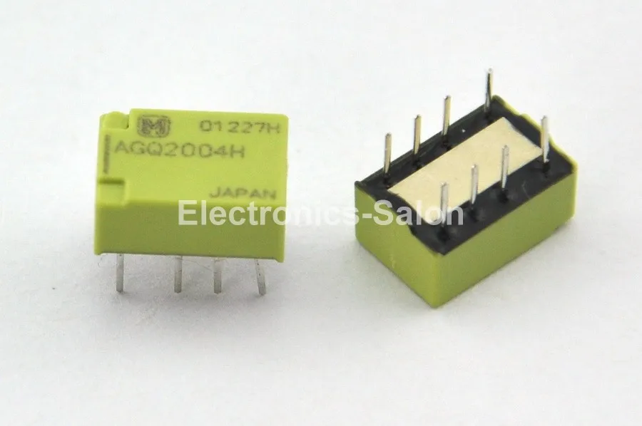 

( 2 pcs/lot ) AGQ2004H Signal Relay, DC4.5V, DPDT/2 Form C, Flat&Compact Package