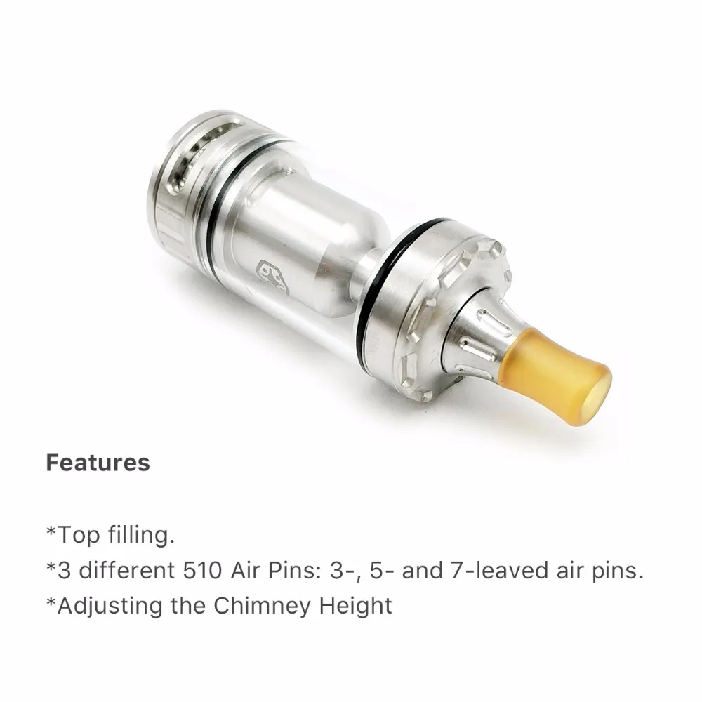 Volcanee Coppervape MTL RTA Atomzier Spica Pro Rebuildable Tank 3 мл емкость для 510 капельного наконечника