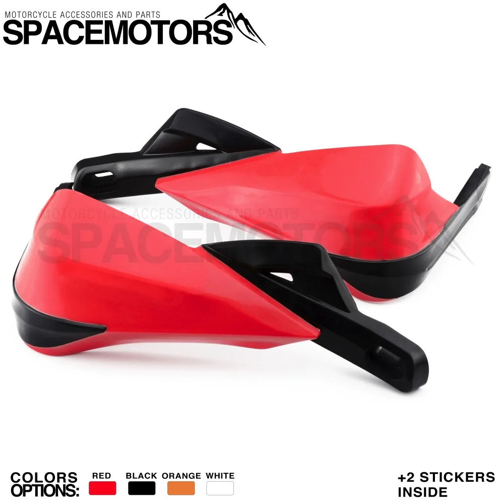 

Spacemotors Motorcycle handlebar handguards for Motorcross Supermoto DUKE ADV Super Moto EXC SX 7/8" 22mm 1-1/8 28mm Fat Bar